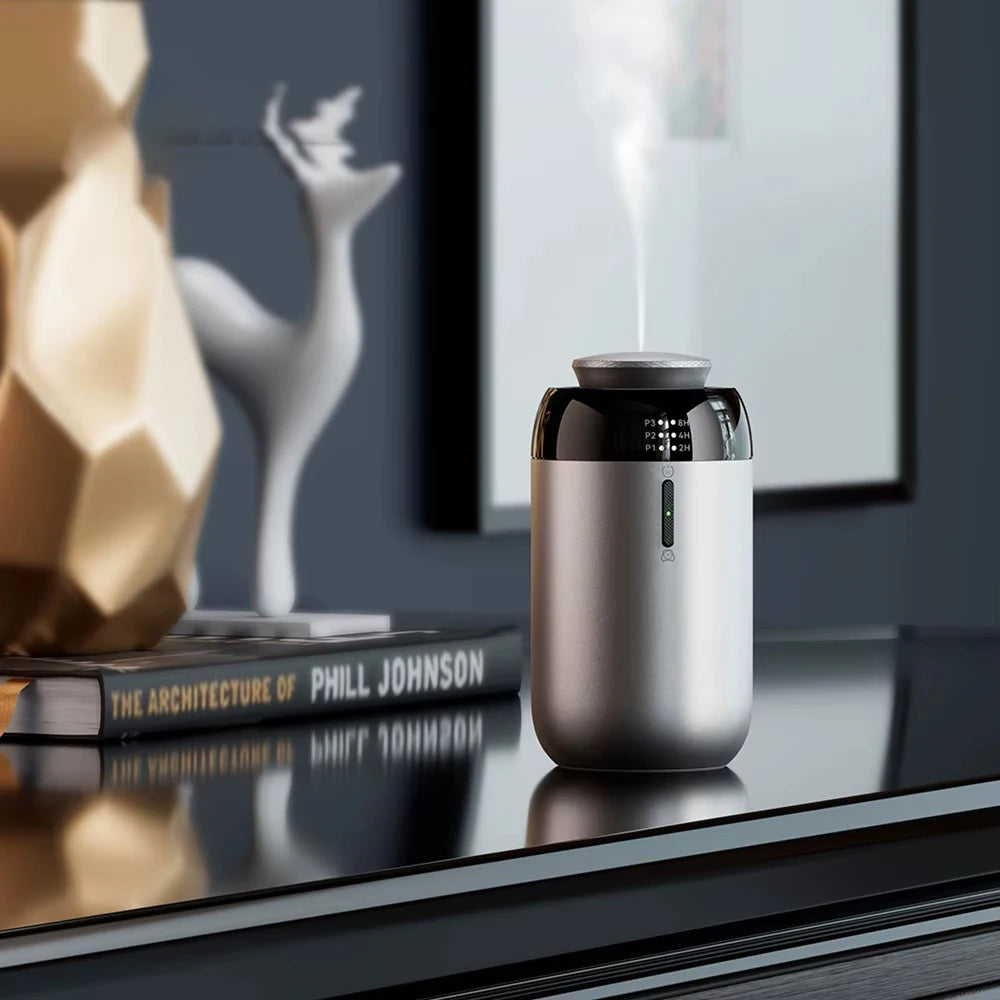 NAMSTE Car Aroma Diffuser Smart Home Auto Oil Diffuser Type-C Rechargeable Leak Proof Fragrance Diffuser Holiday Gifts