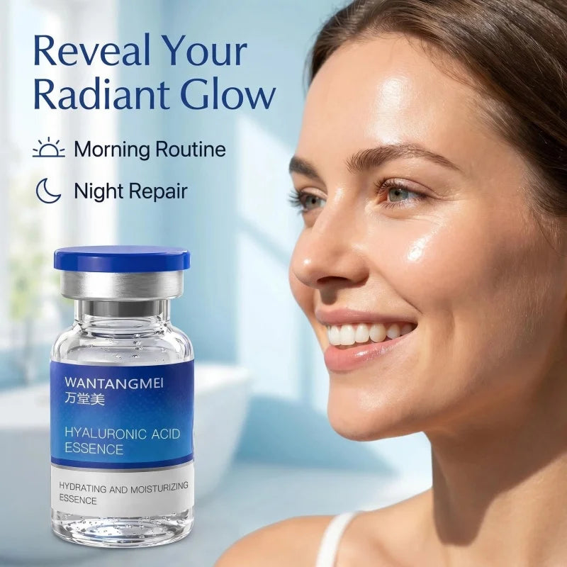 Wantangmei Hyaluronic Acid Serum VC Essence Face Cream Moisturizing Acne Aging & Wrinkles Repair 10PCS