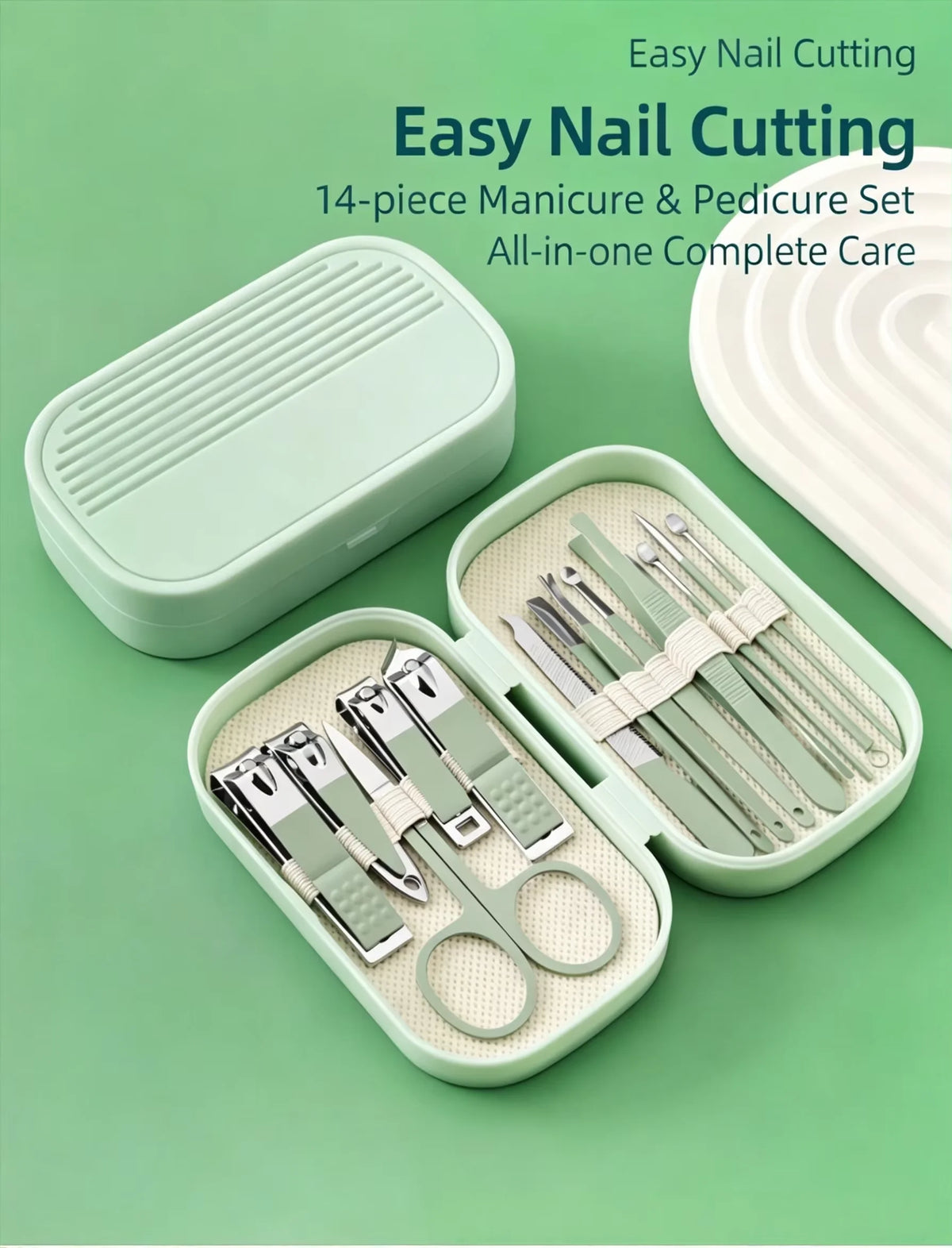 Portable Nail Clipper Set - Durable Manicuring Tools with Nail Clippers Ear Scoop for Home Use Nail Art Kit