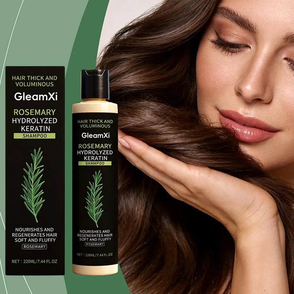 2PCS Rosemary Hair Shampoo Volumizing and Thickening Strengthening and Oil Control Nourishes and Repairs Hair Oil Adds Volume