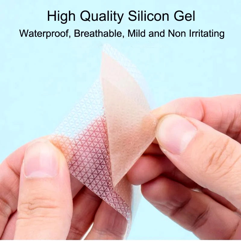 1 Roll Silicone Scar Sheets, Waterproof Breathable Tape, Self-Adhesive Scar Cover Patch for Skin, Face, Body, Invisible Fade