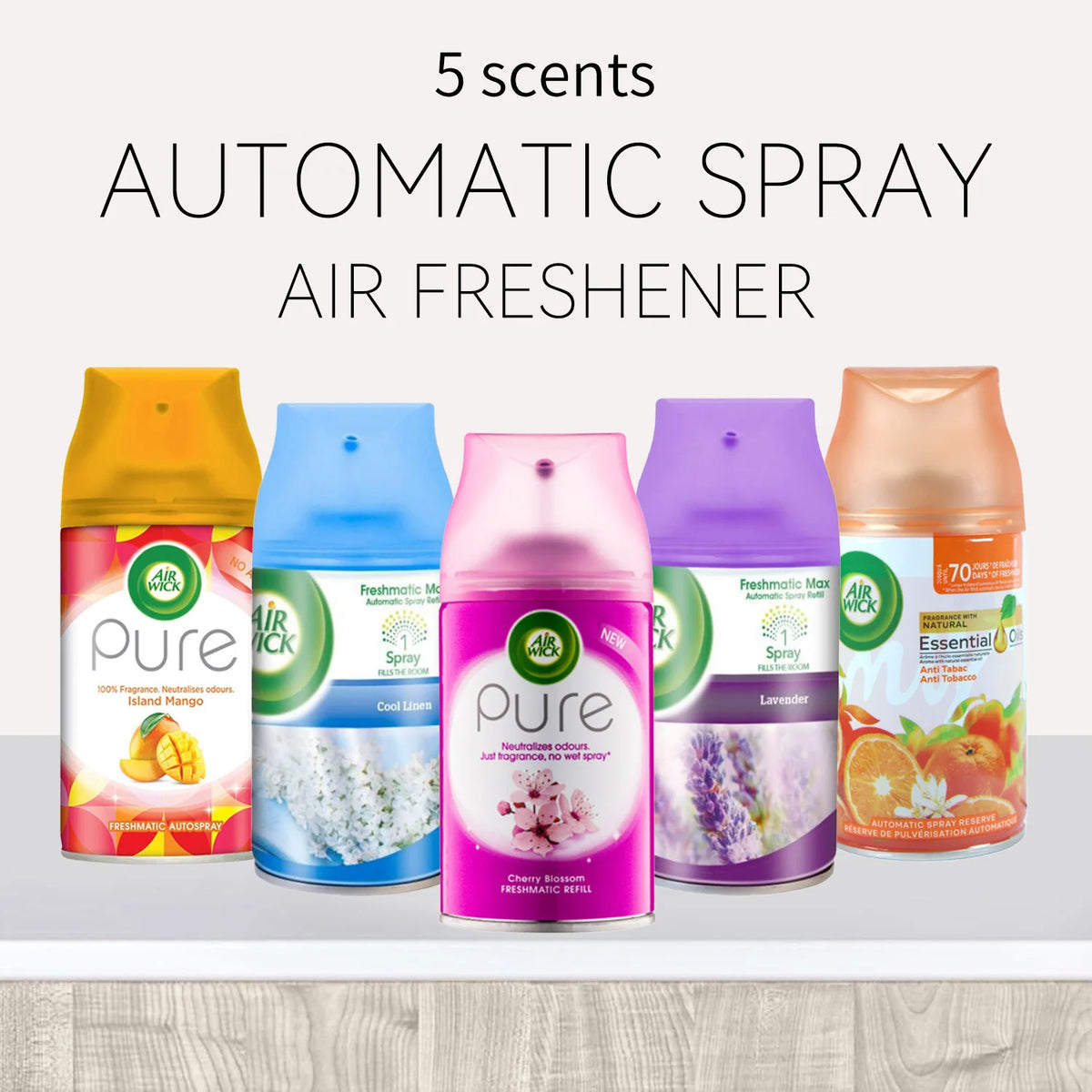 2 Pcs 6.2 Oz Per Count Automatic Spray Air Freshener Refill, Scented Air Freshener For Car, Office, Home And Bathroom, Car Spray