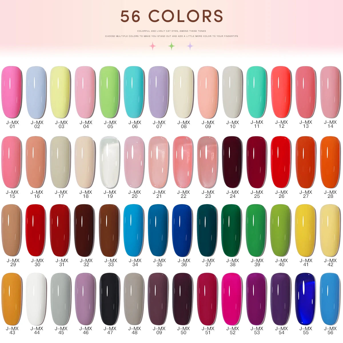 Gold Bottle 15ml 56 Colors Gel Nail Polish Vernis Semi Permanent Nail Art Supplies Soak Off LED UV Gel Nail Varnishes Not Set