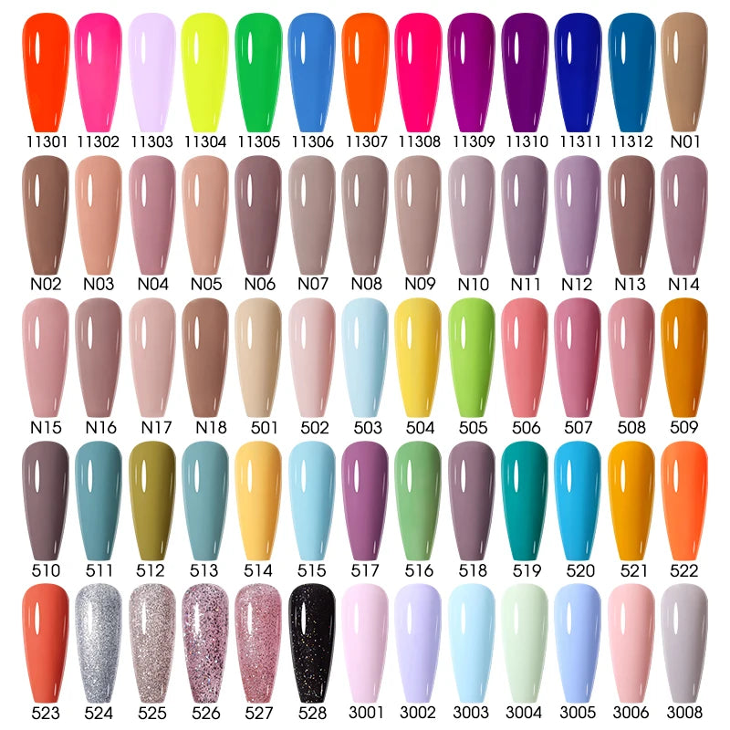NAILCO 15ml Red Color Gel Nail Polish Semi Permanent  Gel Varnish Hybrid Nail Gel Polish Nail Art Manicure UV Need Base Top Coat