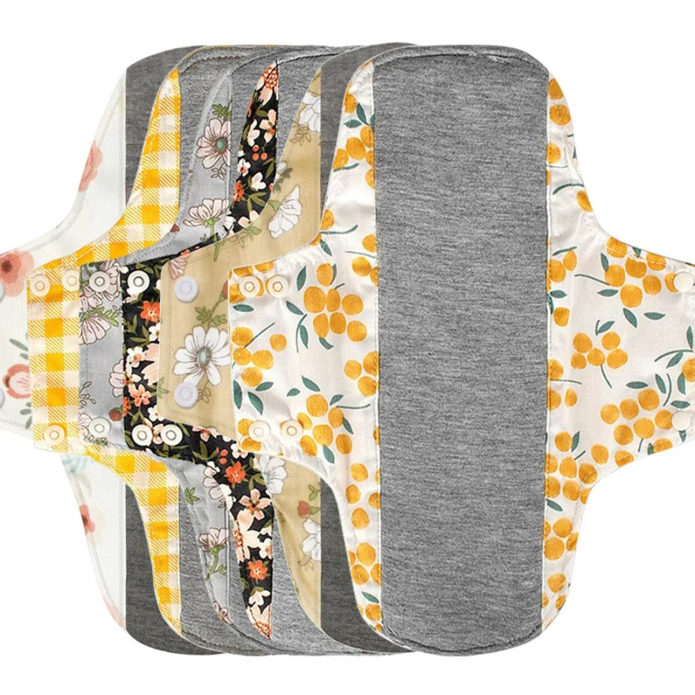 Reusable Monthly Absorbent Menstrual Washable Ecological Cloth Pads Sanitary Napkin Female Hygiene Elderly Prevent Urine Leakage