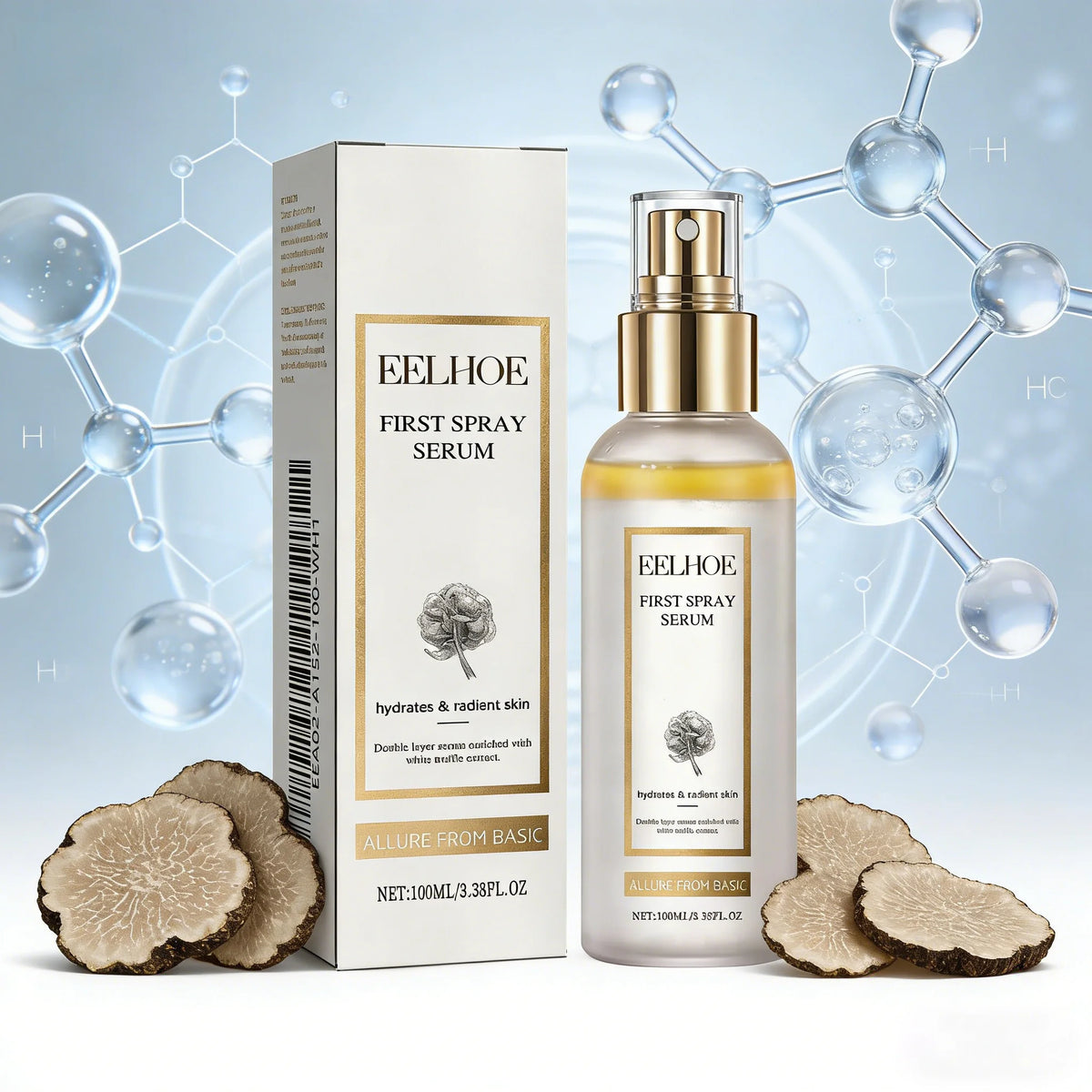 White Truffle Moisturizing Spray Hydrating Face Mist Moisturizing Shrink Pores Oil Control Brightening Skincare