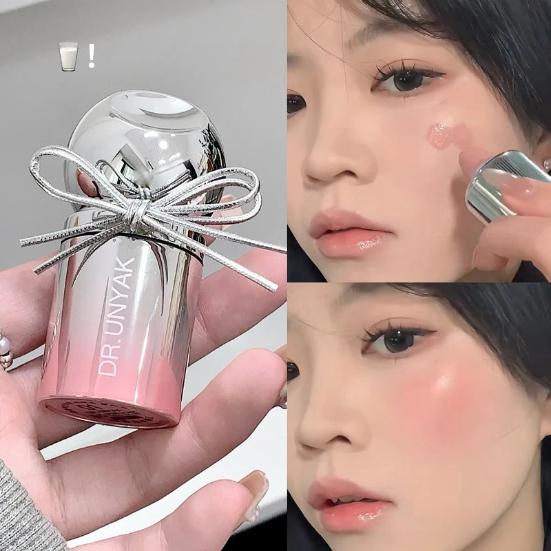 Liquid Blusher Peach Jelly Color Powder Rendering Moisturizing Long-lasting Beauty Expands Contracts Cheek Face Blush Makeup