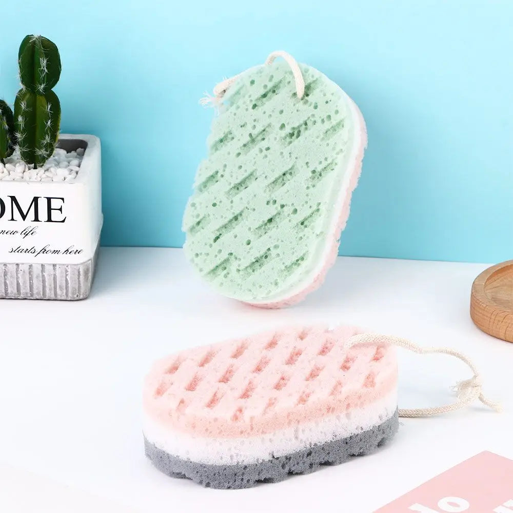 High Quality Durable Quick Foaming Bathing Accessories Massage Brush Sponge Scrubber Shower Rub Sponge Bath Ball Body Brush
