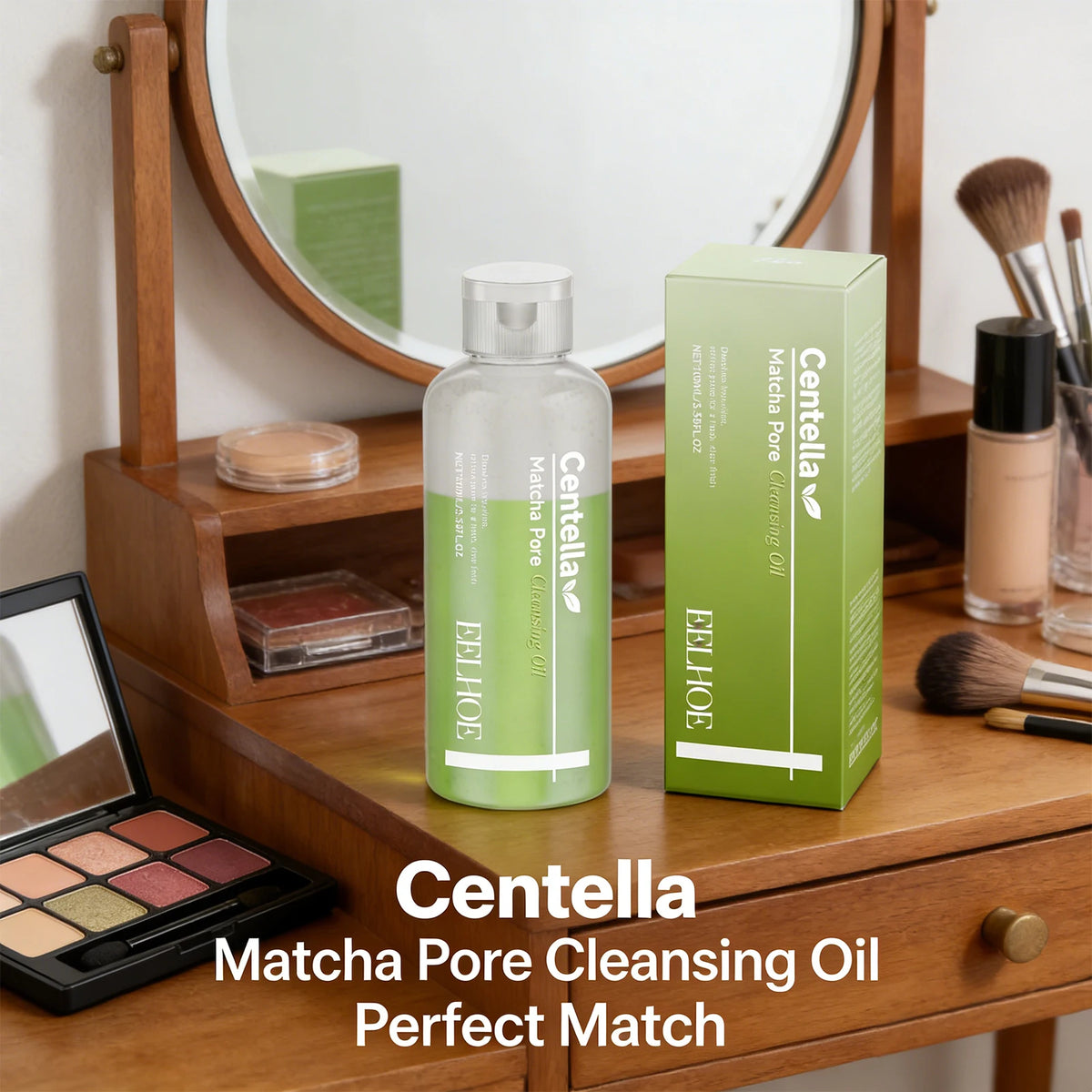 Matcha Cleansing Oil Gentle Remove Blackhead Shrink Pore Refreshing Control Oil Moisturizing Face Makeup Remover Oil Skin Care