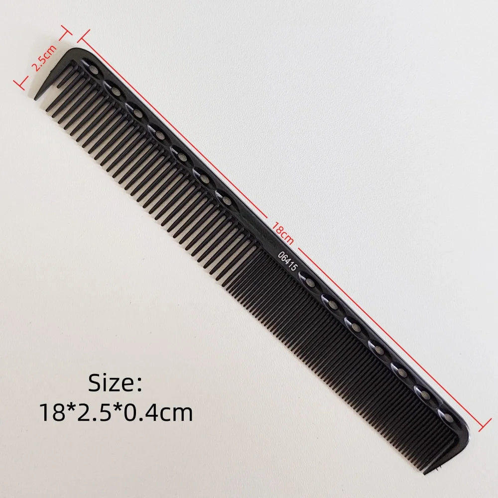 Salon Hair Cutting Styling Comb for Men Women Professional Carbon Steel Dual Tooth Comb