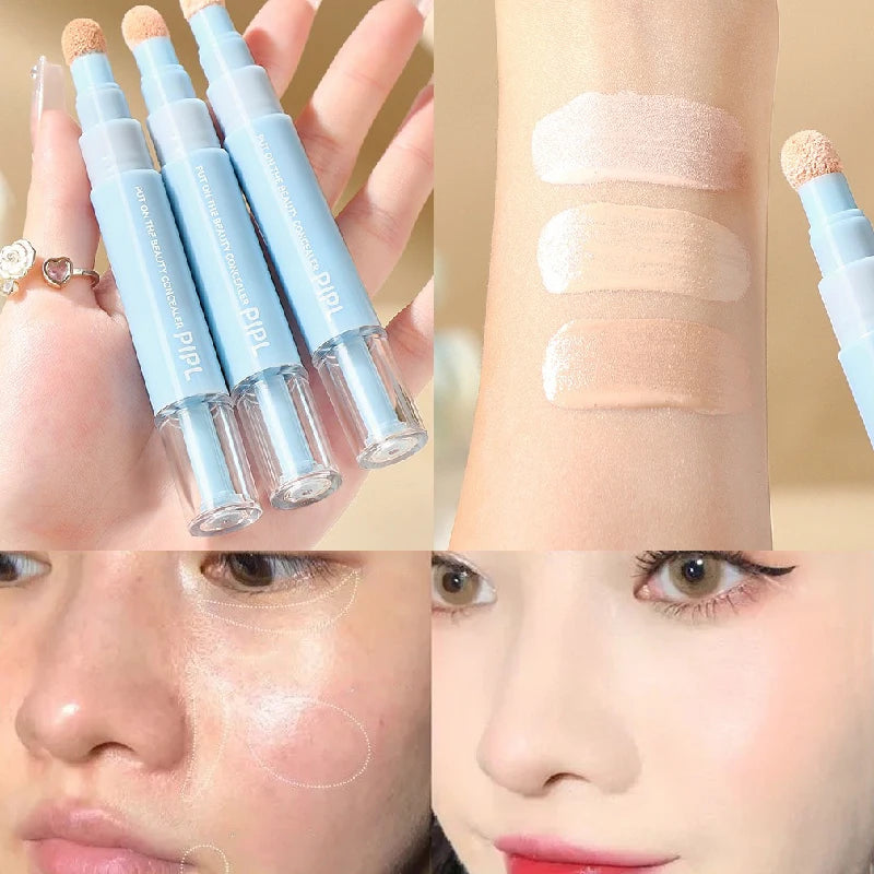 Liquid Concealer Pen Highlighter Stick Full Cover Contouring Foundation Brightener Dark Circles Freckles Acne Contouring Makeup