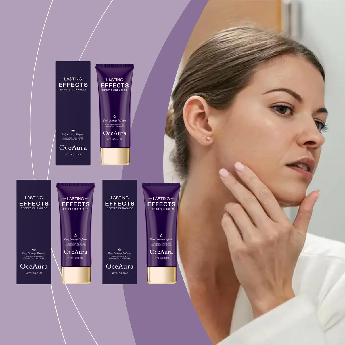 Lightweight Concealer Brightening Long Lasting Covering Blemishes Acne Whitening Oil Control Soft Moisturizing Foundation Cream
