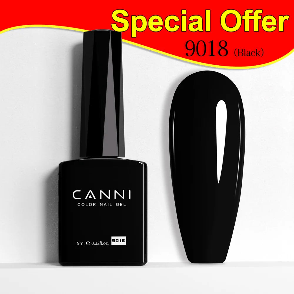 CANNI 9ml Gel Nail Polish 144Colors HEMA/TPO FREE Gorgeous Color Full Coverage Soak Off UV LED Semi Permanent Gel Varnish  Nails