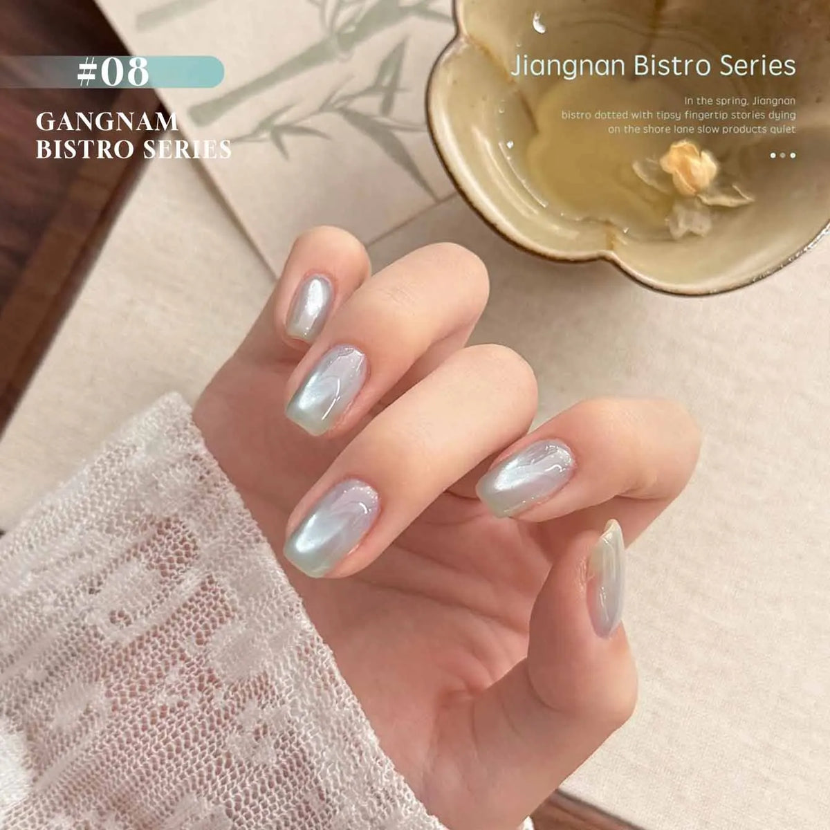 MIANEL 12ML Jiannan Bistro Cat Eye Gel Nail Polish Blue Nails White Nails Pink Nails Nail Art Use Nail Supplies 1-12pcs