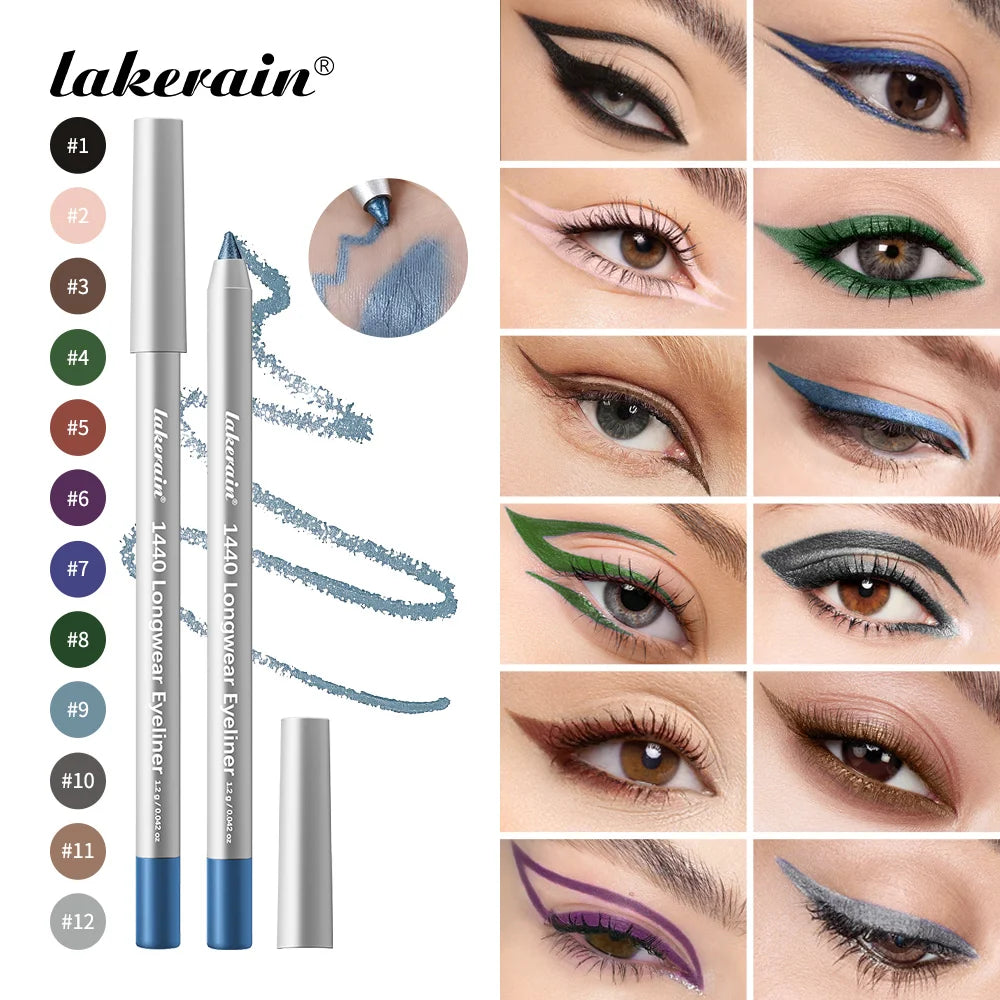 Waterproof Eyeliner Pen Long-Lasting Smudge-proof Transfer-proof Smooth Application Perfect Eye Makeup Beauty Cosmetics