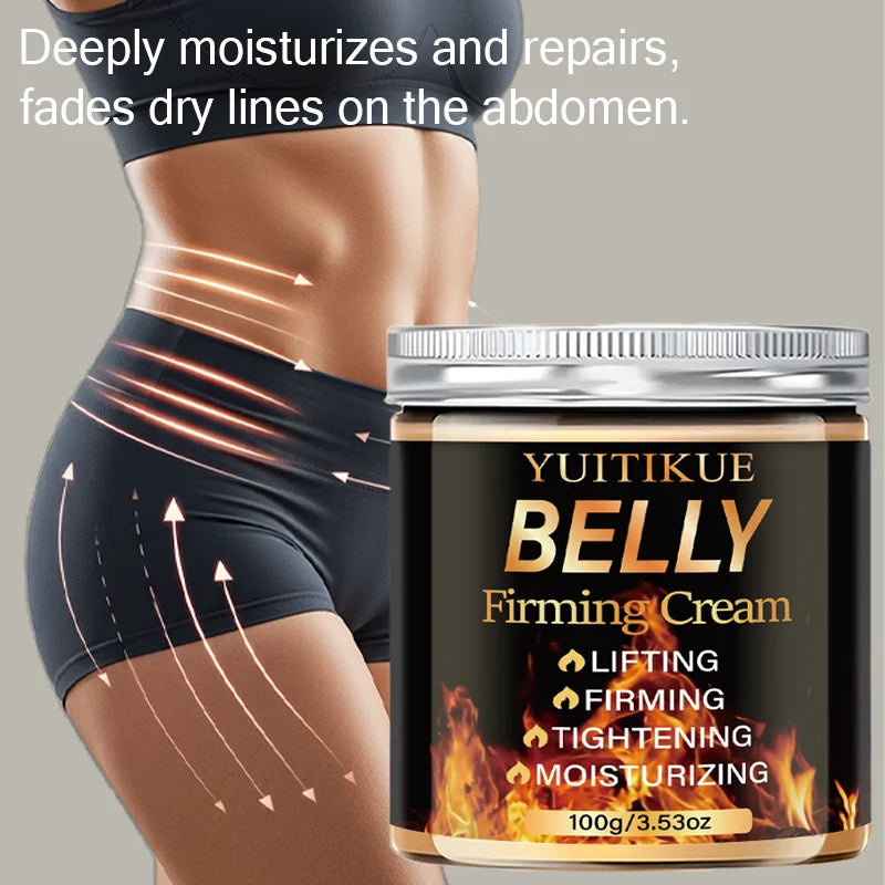 YUITIKUE Belly Firming Cream - Tighten Loose Skin, Lift & Sculpt Abdomen, Lightweight Moisturizer for Smooth, Radiant Skin 100g