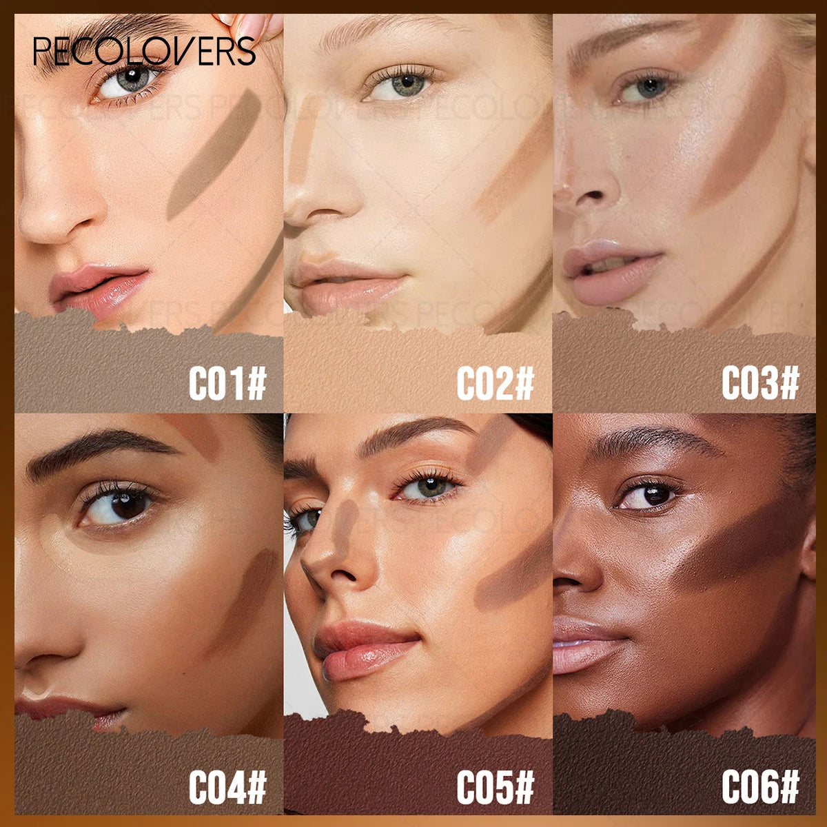 1PC Natural Three-dimensional Contouring Cream – Modify The Facial Contour, Gentle Texture, Anti-smudge,Suitable for Beginners