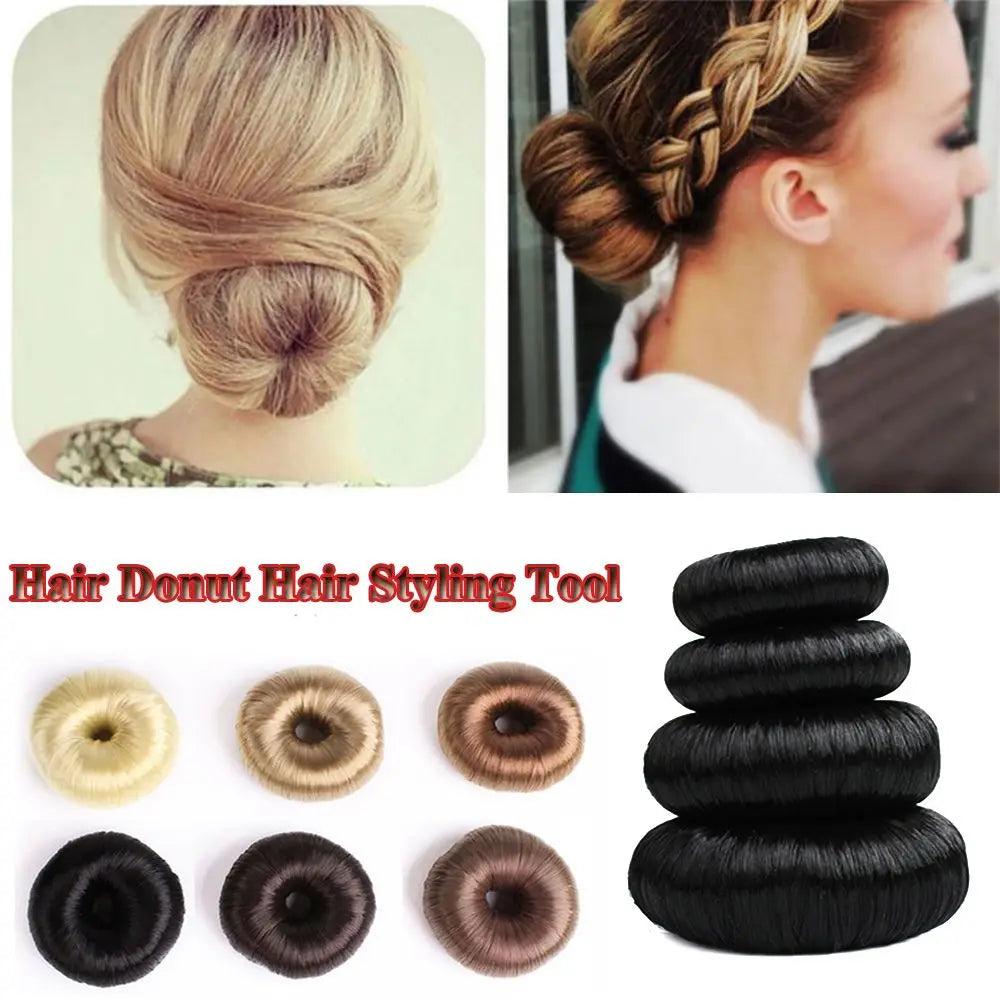 Magic Women Black Hair Wig Hair Accessories Brown Hair Styling Tools Hair Ring Bun Maker Hair Donut Shaper