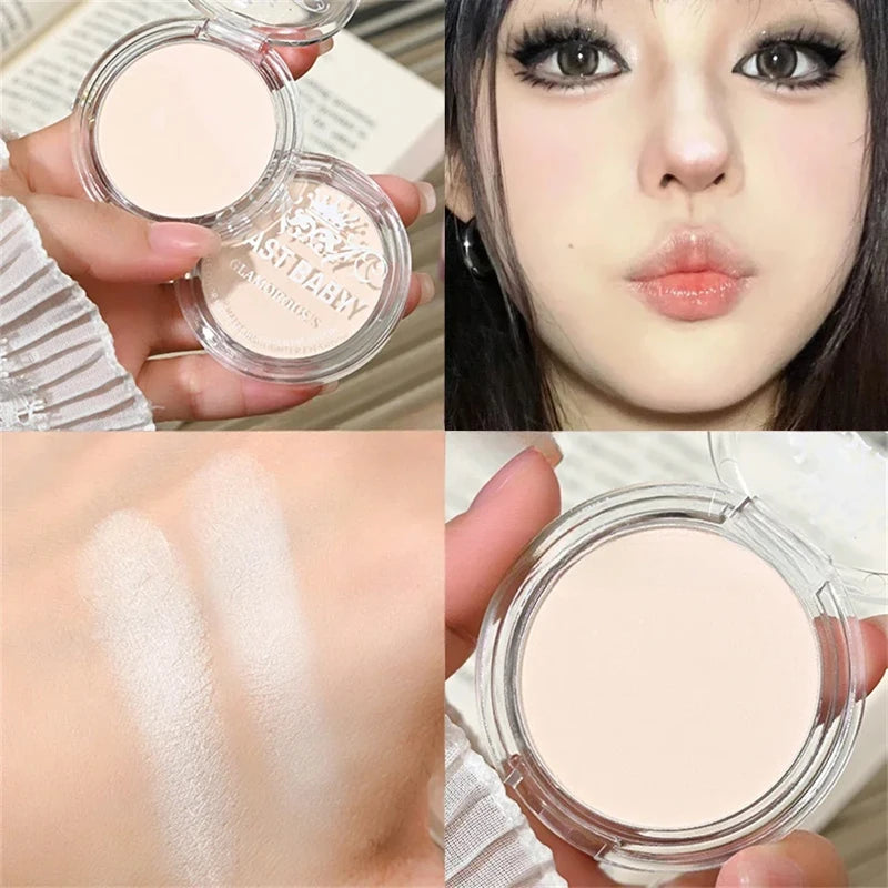 Beige White Highlighter Powder Palette Single Matte Face Brighten Contour Makeup High Gloss Eyeshadow Lying Silkworm Rouge
