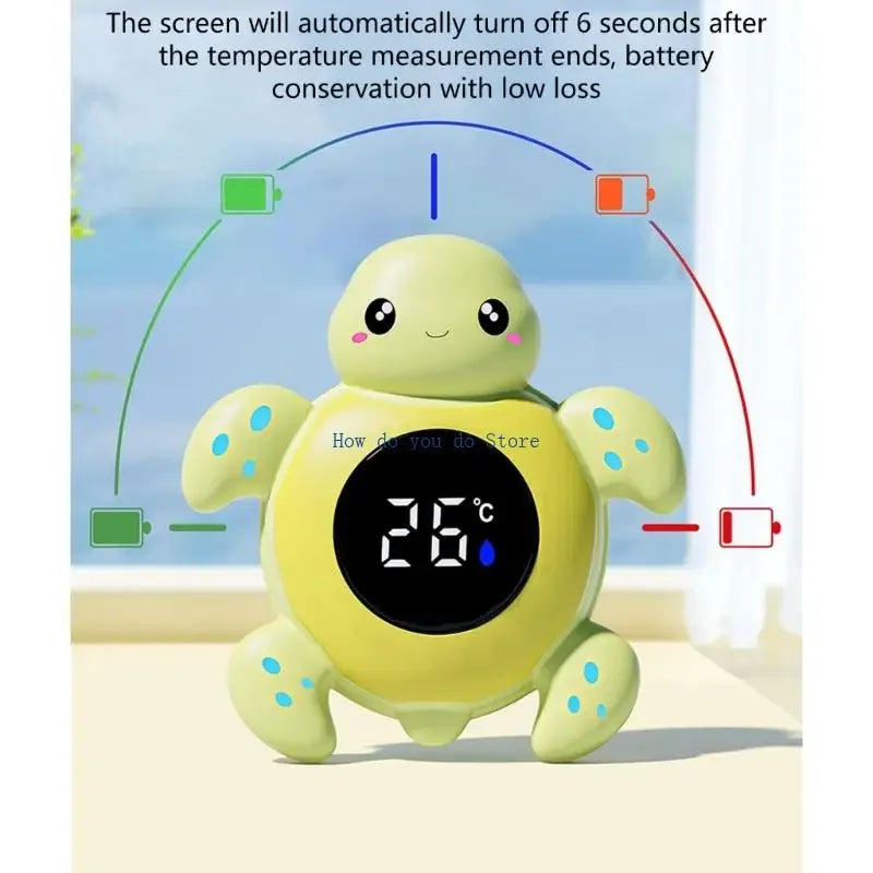 19QF Adorable Animal Digital Bath Thermograph Automatic LED Alert For Baby Safe Bathing Water Temperature Control