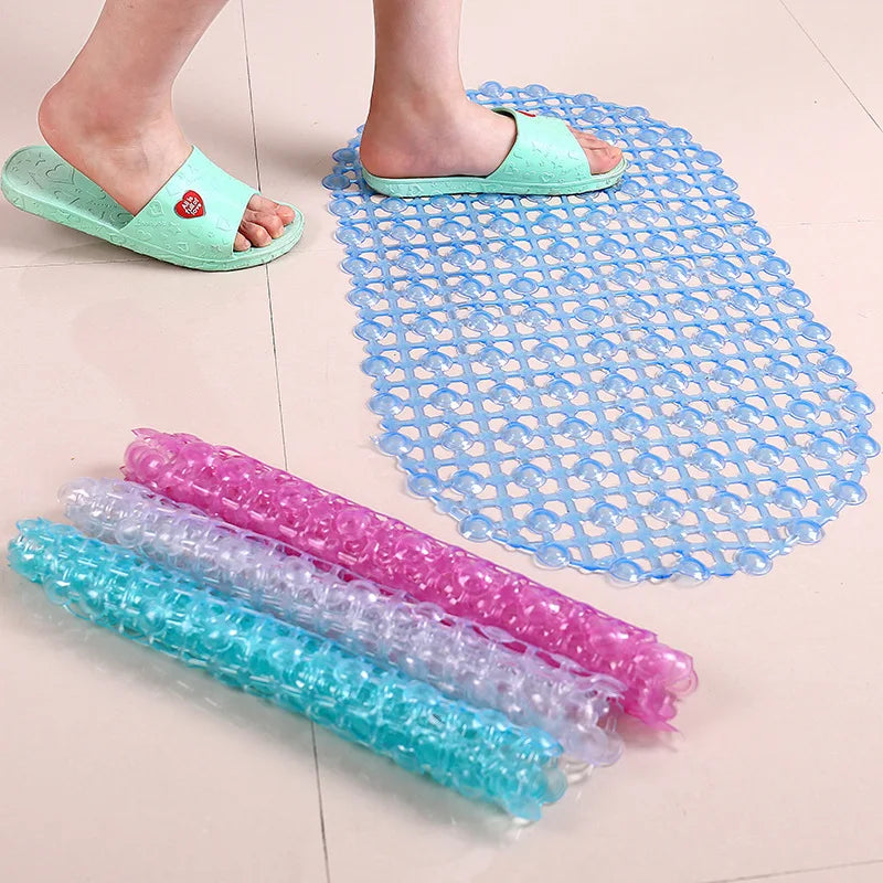 New Household Non-slip Mat Bathroom Bath Massage Suction Cup Bathtub with Suction Cup Bathroom Mat Rug Bathroom Carpet Supplies