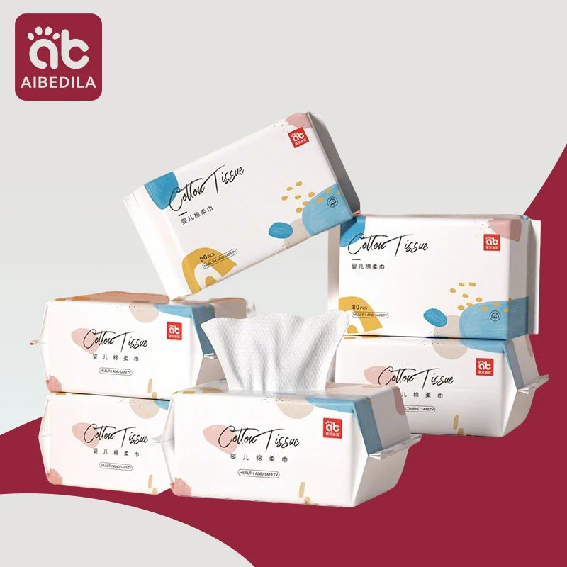 Thick Disposable Face Towel Non-woven Fabrics Baby Skin Care Dry Cleanser Towelettes Skin-friendly Facial Cleansing Towels ﻿