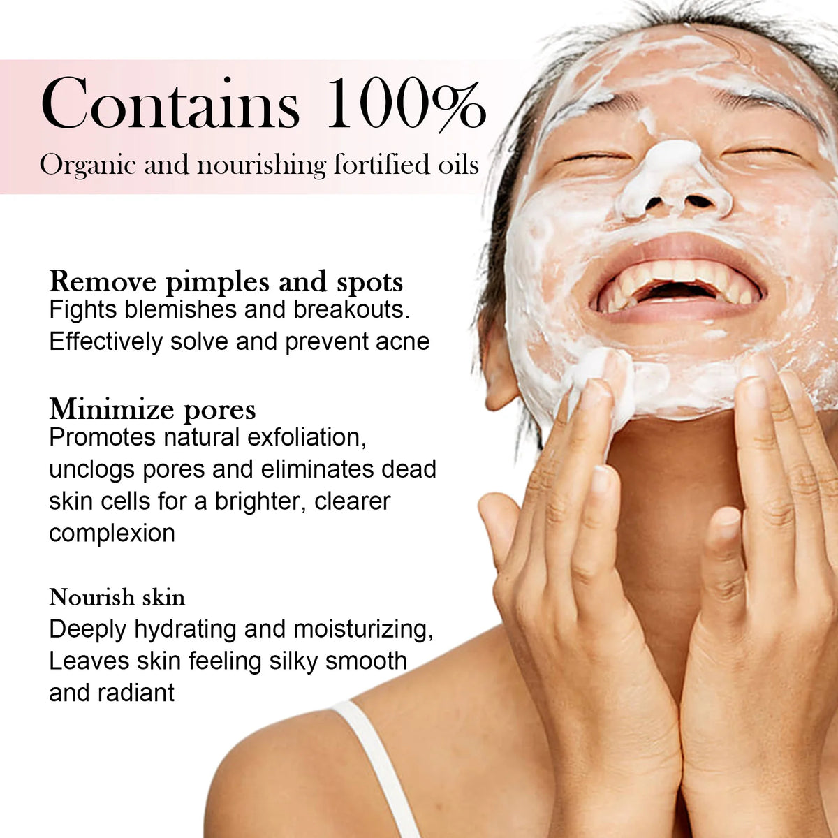 5 in 1 Facial Cleansing Mousse Hyaluronic Acid Hydrating Foam Cleanser Pore Shrink Pores Moisturizing korea Face Skin Care