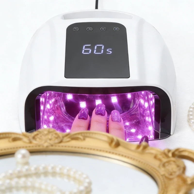 New Rechargeable Nail Lamp Cordless Gel Polish Dryer UV Light for Nails Manicure Light Large Capacity Wireless Nail LED Lamp