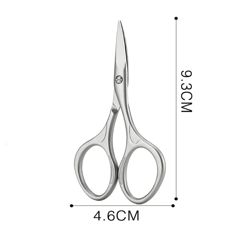Stainless Steel Curved Blade Nail Clippers, Household Manicure Scissors, Dead Skin and Hangnail Removal Tool