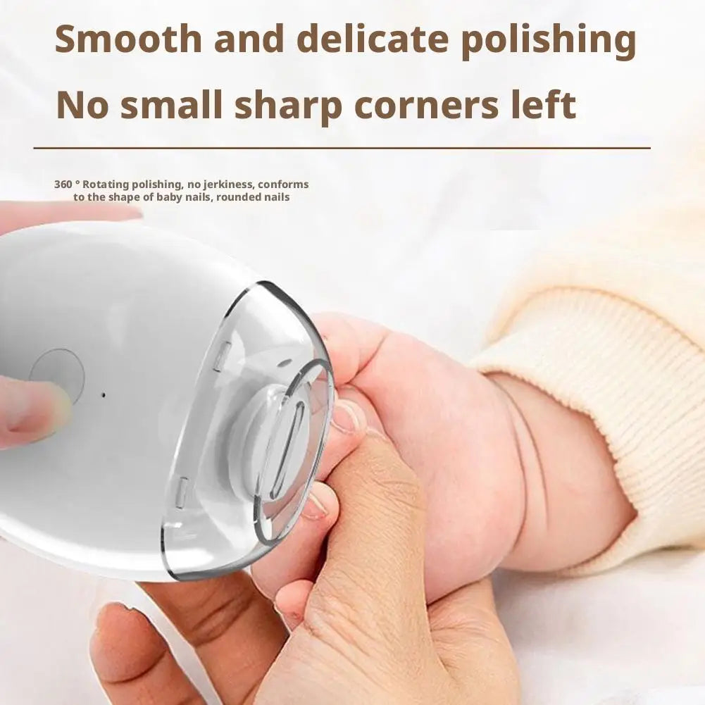 2 IN 1 Electric Nail Trimmer With LED Light Automatic Nail Grinder Trimmer For Baby Adult Mini Manicure Tools Nail Care