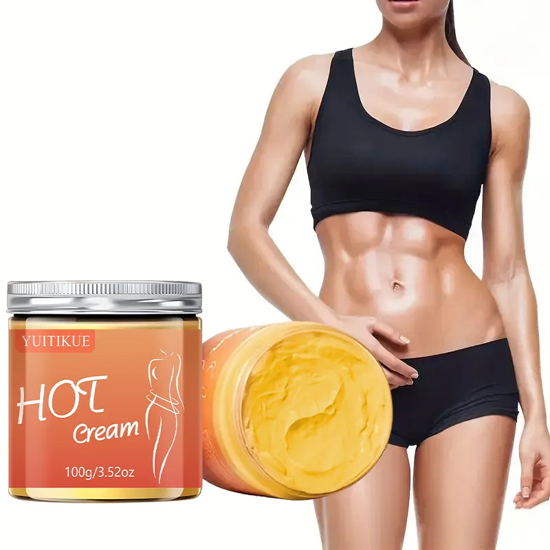YUITIKUE 100g Hot Heating Firming Body Cream Deep Massage Lotion Boost Skin Elasticity Shape Waist Leg Butt Body Care