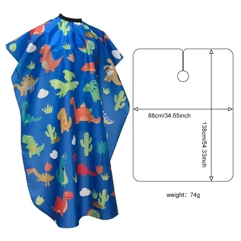 Cartoon Pattern Haircut Styling Gown Salon Kids Hairdressing Cape Barber Shop Household Child Hair Cut Cape Hairdresser Apron