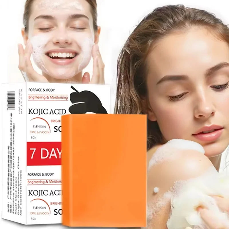 Kojic Acid Handmade Soap Glutathione Frosted Soap Nourishing Skin Moisturizing Facial Care Cleansing Body Care Wash Soap
