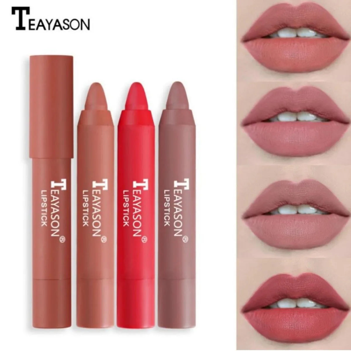 Matte Lipstick That Doesn'T Smudge, Provides Long-Lasting Color, Waterproof and Sweat-Proof, Versatile for Everyday Use, a Must-Have