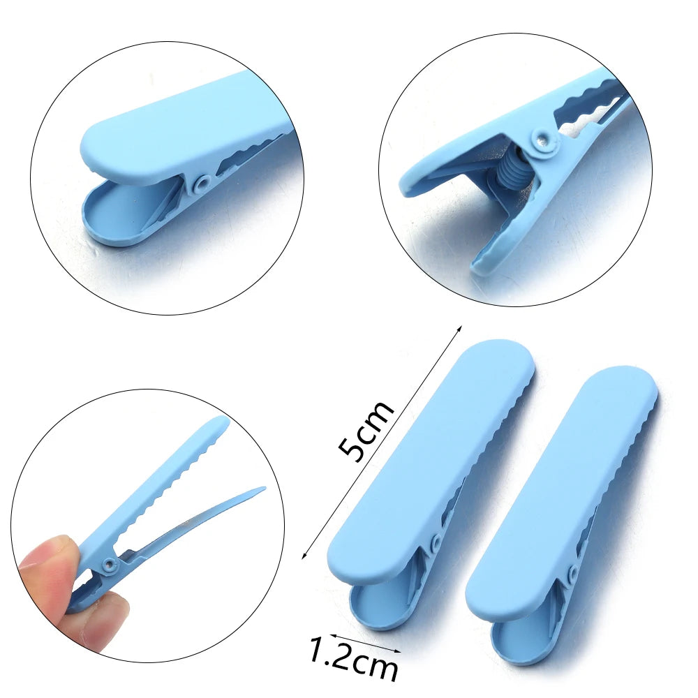 20Pcs Candy Color Professional Hairdressing Salon Hairpins Iron Duckbill Hair Clips DIY Alligator Hair Care Styling Tools