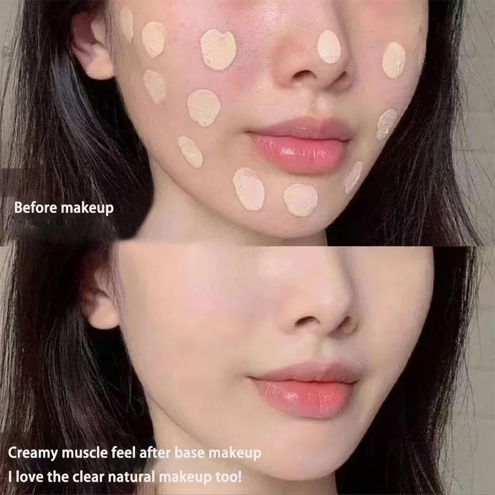 Liquid foundation naturally brightens makeup, it's not easy to get stuck. Powder isolation bb cream, plain face cream, concealer